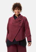 'Collina' jas – elegante korte jas met wikkellook en structuur