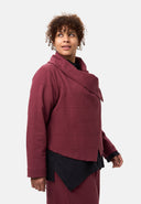 'Collina' jas – elegante korte jas met wikkellook en structuur
