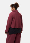 'Collina' jas – elegante korte jas met wikkellook en structuur