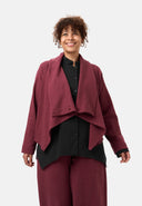 'Collina' jas – elegante korte jas met wikkellook en structuur