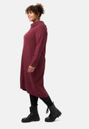 'Vigna' jurk – moderne ballonvorm & elegante omslagkraag