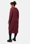 'Vigna' jurk – moderne ballonvorm & elegante omslagkraag