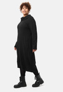 'Vigna' jurk – moderne ballonvorm & elegante omslagkraag