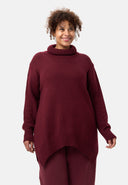 'Vella' Strickpullover – Weicher Baumwollmix mit Wollanteil & Rollkragen