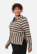 'Sienna' jacke - viscose-stretch, streifenmix