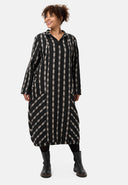 'Karena' Jurk - katoen-stretch, strepenlook