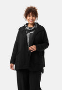 'Karina' shirt - check design & relaxed shawl collar