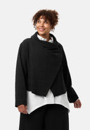 'Collina' jas – elegante korte jas met wikkellook en structuur