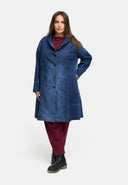 Cóta Idirthréimhseach as Denim Préimhe 'Indiga'