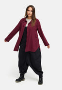 Camicia lunga leggera in misto canapa-cotone 'Elure'