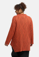 'Lova' tuniek - katoenstretch, structuurpatroon