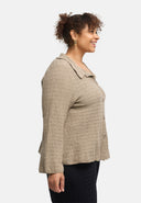 'Marella' blouse – katoenmix, structuurstof