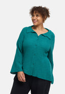 'Marella' blouse – katoenmix, structuurstof