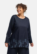 'Tunika' Nila – Dark Denim, laserdruck