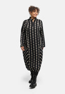 'Karena' Jurk - katoen-stretch, strepenlook