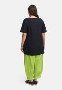 Long shirt made of linen in balloon silhouette 'Venti'