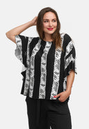 Ledig tunika med fladdermusärmar 'Sovana'