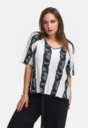 Maglia squadrata in leggero viscosa stretch 'Sovana'