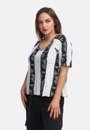 Maglia squadrata in leggero viscosa stretch 'Sovana'