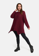 'Cotona' Gebreid Shirt Asymmetrische A-lijn – casual & gezellig