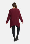 'Cotona' Gebreid Shirt Asymmetrische A-lijn – casual & gezellig