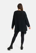 'Cotona' Gebreid Shirt Asymmetrische A-lijn – casual & gezellig