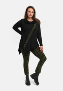 'Seriva' tunika – A-linja, jossa on kauluri ja vinopaneeli