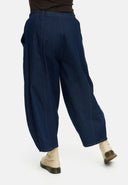 'Amira' Broek – ballon, donker denim & super stretch