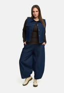 'Amira' γιλέκο – σκούρο τζιν, χαλαρό & με ελαστικότητα