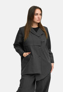 'Cleo' Μπλούζα-σακάκι – κουμπωτή, χαλαρή και φαρδιά, καλαίσθητες γραμμές