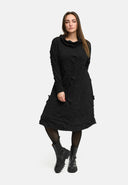 'Brunel' mekko – Cowl-Neck, sivurypytys & midipituus