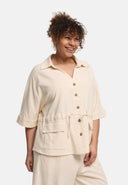 'Linaya' Jacke – luftig & weich aus Baumwollleinen
