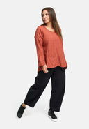 Maglia lunga a trapezio 'Ferina'