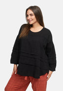 Túnica solta com corte em camadas 'Ferina'