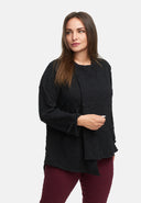 Μπουφάν ασύμμετρο με φερμουάρ 'Floréa'