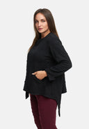 Μπουφάν ασύμμετρο με φερμουάρ 'Floréa'