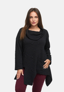 Tunika A-linje med cowl-krave 'Floréa'