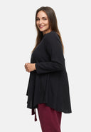 Los vallende tuniek van hennep-katoenmix 'Elure'