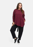 Pantaloni con cintura in misto canapa-cotone 'Elure'