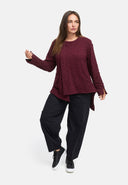 Μπουφάν ασύμμετρο με φερμουάρ 'Floréa'