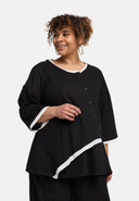 Blusa 'Saria' – assimétrica, leve e natural