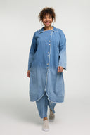 Płaszcz 'Sky' – Wysokiej jakości dżins, cieniowane barwienie i rozciągliwość