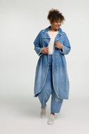 Płaszcz 'Sky' – Wysokiej jakości dżins, cieniowane barwienie i rozciągliwość