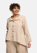 'Serena' Blouse – helder, modern-asymmetrisch & met rekbaarheid