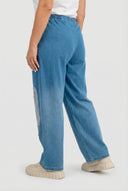 'Sky' Broek – Hoogwaardige Spijkerstof, Opgenaaide Stukken & Rekbaar