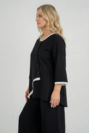 'Saria' Bluse – asymmetrisch, leicht & natürlich