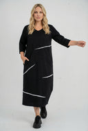 Vestido midi 'Saria' – limpio, cómodo y natural