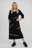 'Saria' Midi Dress – simple, comfortable & natural