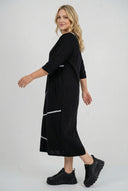 Vestido midi 'Saria' – limpio, cómodo y natural