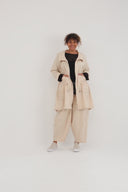 'Livia' broek – wijde pasvorm, strak design en stretch